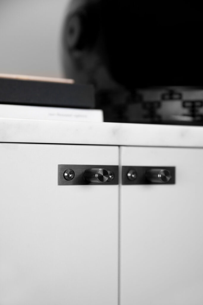 11. Furniture_Knob_Plate_Gun-Metal_Linear_Lifestyles