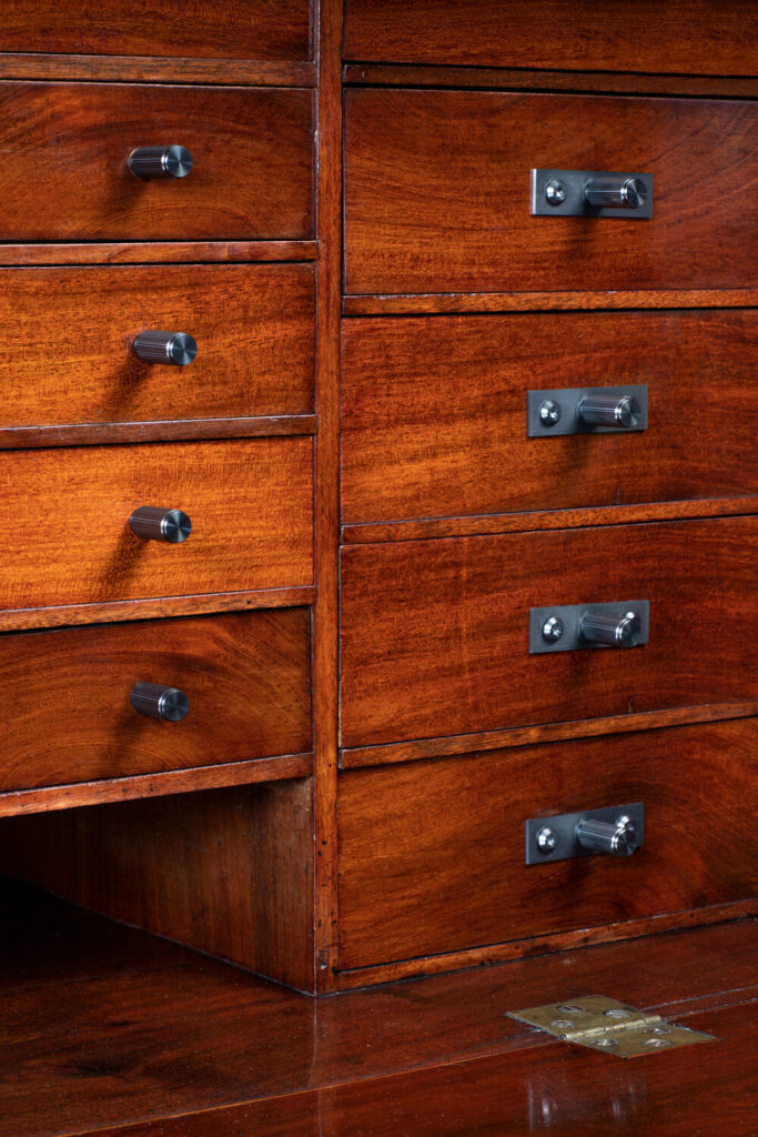 8. Furniture_Knob_Plate_Gun-Metal_Linear_Lifestyles