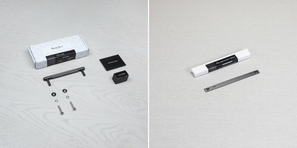 B+P-Pull-Bar-Linear-Unboxing-Small-Gun Metal-Plate