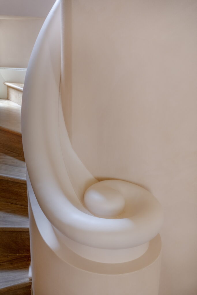 Fine-grained clay plaster TerraVista Smooth Bespoke for a private residence in Rome by Venturoni