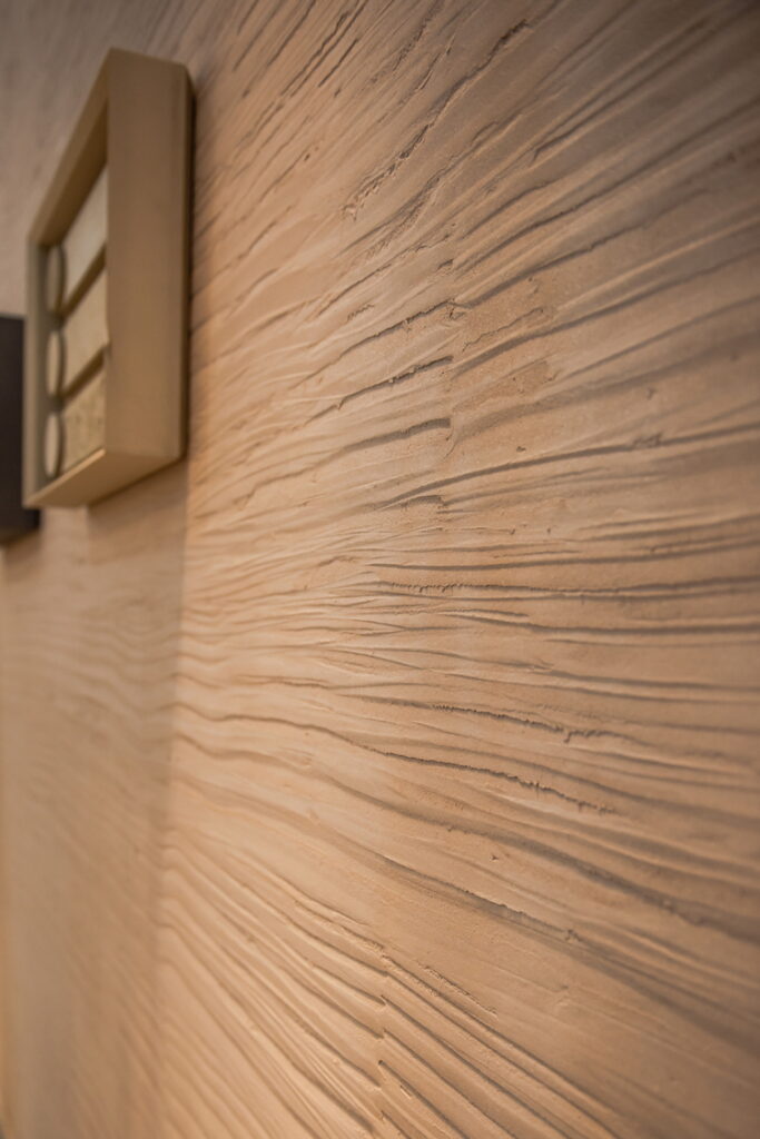 Matteo Brioni stand in Downtown Design Dubai 2018 made with TerraEvoca 2 Layers Custom Dune