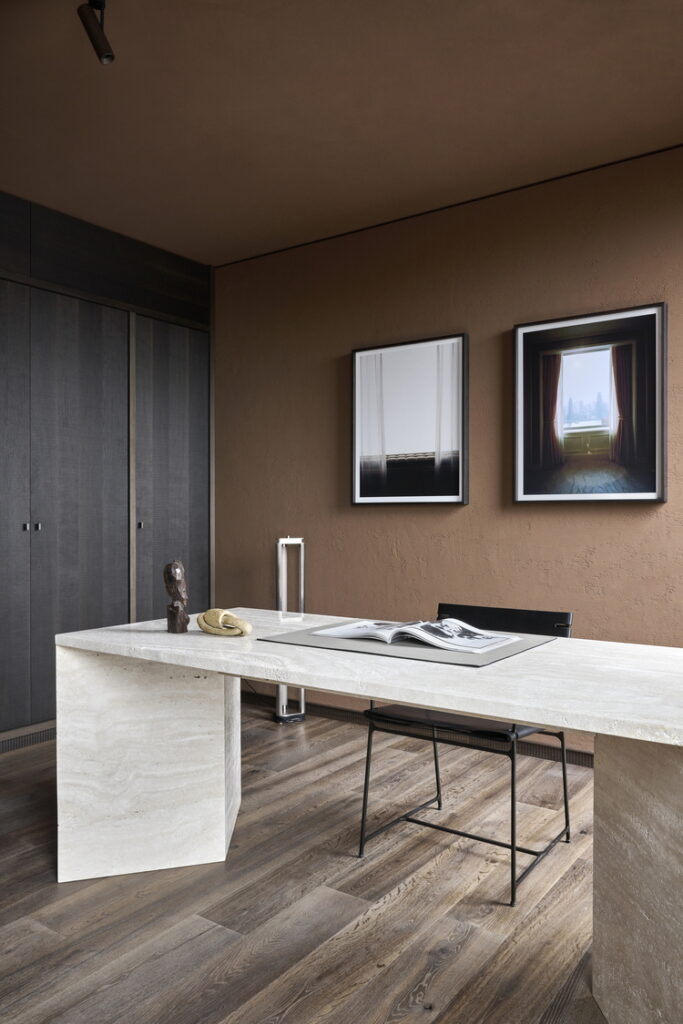 Clay finishes TerraEvoca and TerraSilk for the Edition Van B penthouse loft in Munich, designed by Holzrausch